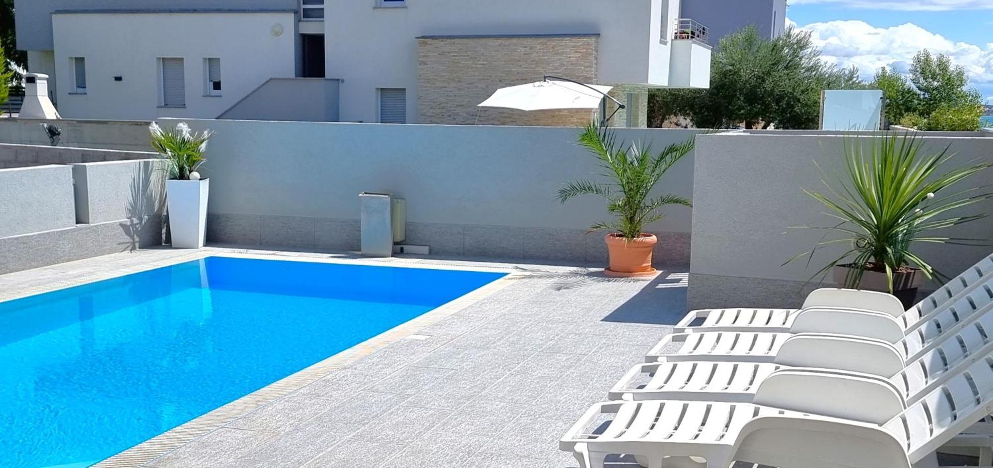 Apartments Le Mare - Pool, Sandstrand, Meerblick, W-Lan, Grill Privlaka  Eksteriør bilde